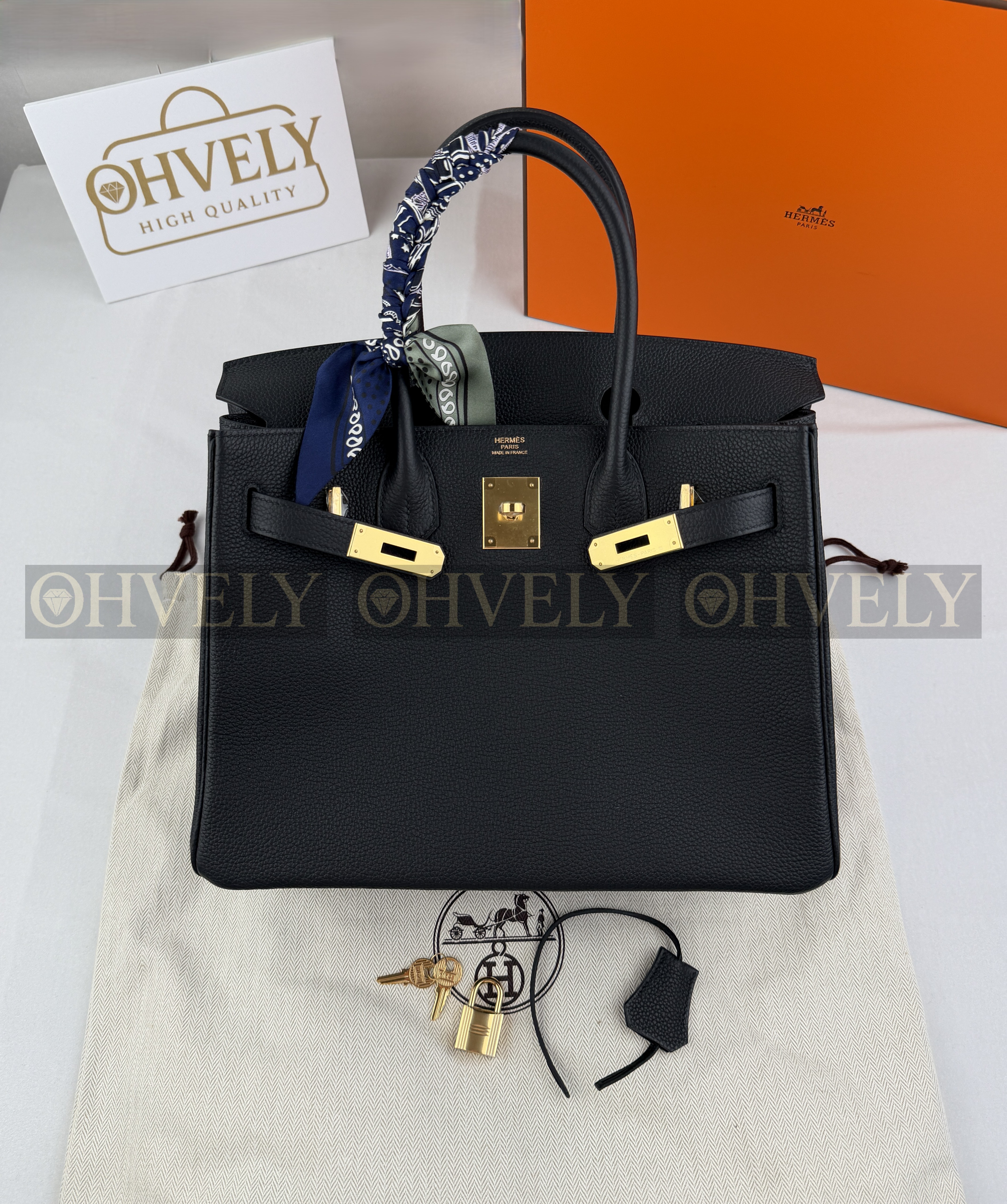 Hermès Birkin 30 TOGO 블랙/금장 (시중가 4000만원대)